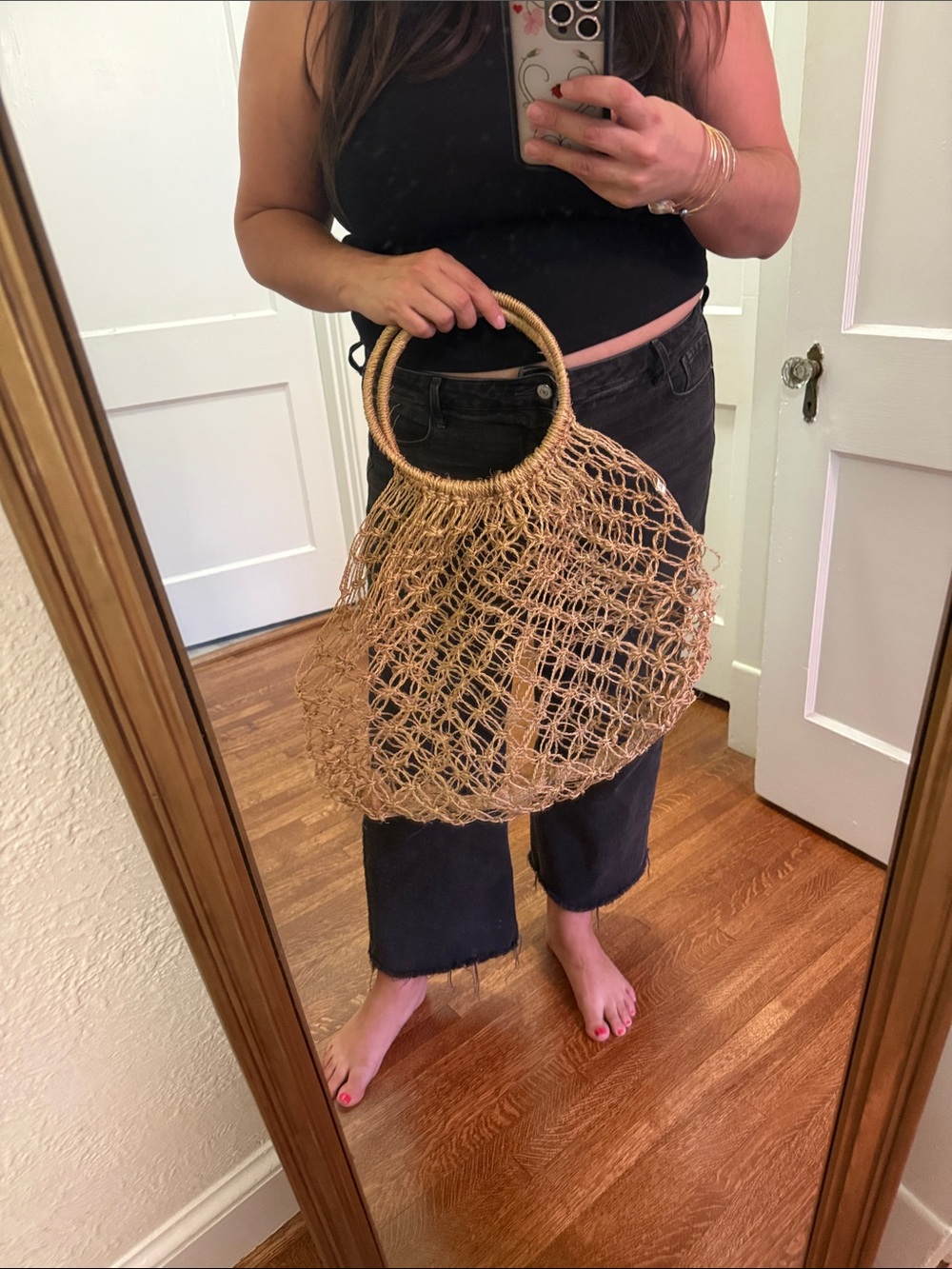 Vintage Woven Net Philippines Tote Bag